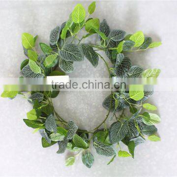 vertical garden wall hanging 240cm Long cheap make fake recycling plastic PE white web vine artificial plant EMX10 3014