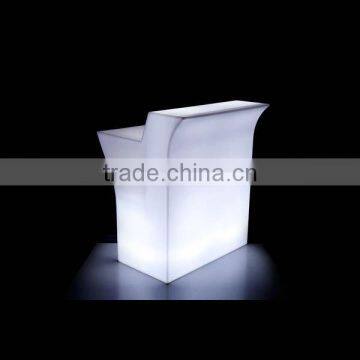 LED lighting up furniture bar table/char set/rgb led table