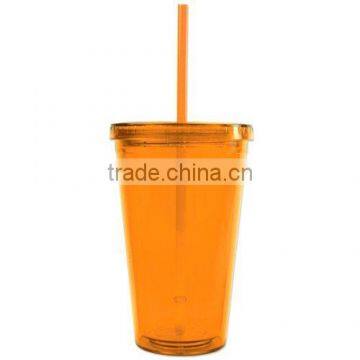 FDA Approved Bpa Free Colorful Plastic Tumblers With Straw Lid photo-4