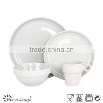 Glossy Red Glazed Dinner Plate High Quality Stoneware Plate photo-5