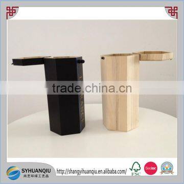 Unique Paulownia Wood Lacquered Single Wooden Wine Box