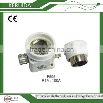 100A screw type porcelain fuse base with factory price