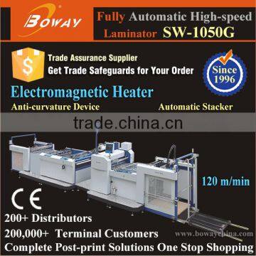 Automatic 120m/min Large Format Heated Roll Film Presswork Thermal Laminator Machine