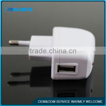 EU plug USB straight charger