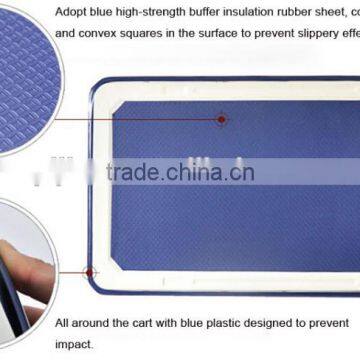 150kg Platform Hand Truck ,plastic Warehouse Dolly Cart