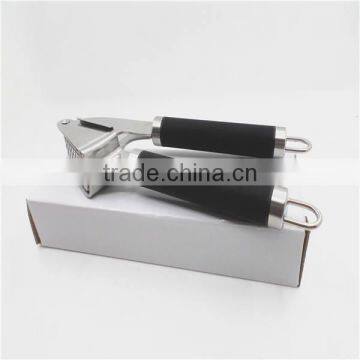 Amazon Best Seller Stainless Steel Garlic Press Set Silicone Garlic Peeler photo-6