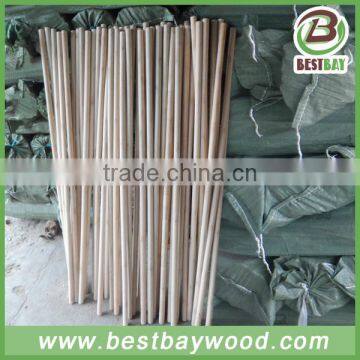 Hot sale wood handle flatware with factory price wood broom handle machine shaft for brush cutter