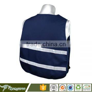 Polyester Fabric Cheap Blue 3M Reflective Vests photo-2