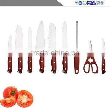 New 2016 Household Stainless Steel Double Steel Kitchen Knife Head 12 PCS photo-3