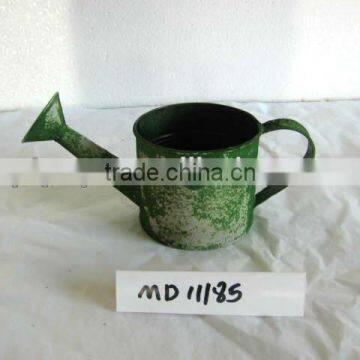 Green Galvanized Metal Watering can