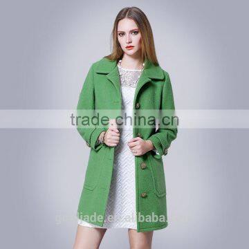 2016 Fashion Design Elegant Long Sleeve Outwear Winter Coats For Women