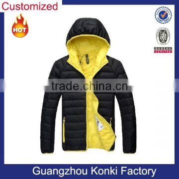 2016 OEM wholesale newest design men padded cotton jacket padding winter jacket