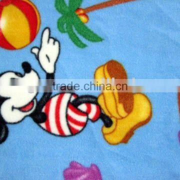 Polyester Micro polar fleece printed fabric