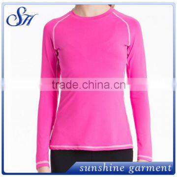 Latest design bodybuilding long sleeve t-shirts plain t-shirts