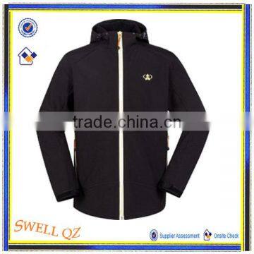 New style hooded fashion men softshell jacket