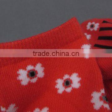 Women Red Color Cotton Socks photo-5