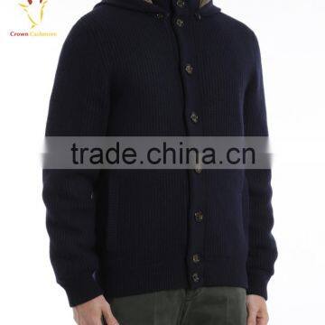 Men Winter Knitted Hooded Wool Coat,mens Jackets and Coats photo-2