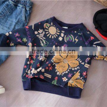 2-7 Years 2017 New Wholesale Autumn Cotton Full Sleeves Flowers Boys Girls Coats photo-2