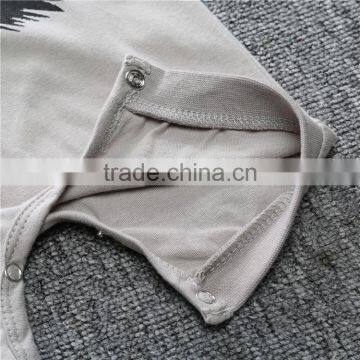 2017 Grey Black Baby Boys Night Wear Romper Newborn Baby Boy Clothes photo-6