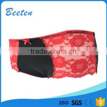 Best Design Knitted Lady Underwear Women Panties Sexy With Lace photo-2