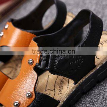 S17469A Fashion Leather Children Boy Sandals Shoes photo-6