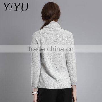 Winter Women Turtleneck After Short Before Long Cashmere Sweater photo-3