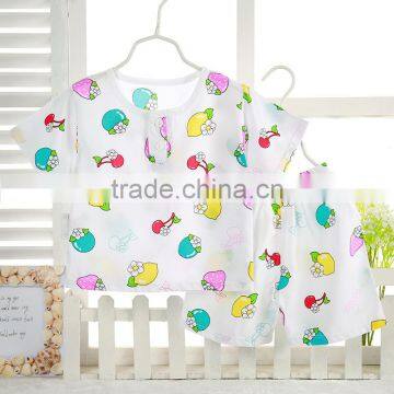 Wholesales Summer Cotton Printing Baby Clothes Set Wear photo-5