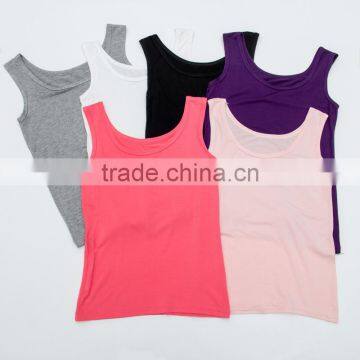 Modal women's vest 2016 cultivate one's morality show thin U h a T-shirt The new render unlined upper garment in summer