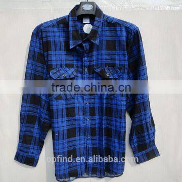 Classic Good Quality Plaid Pattern Long Sleeve Two Pocket Fashion Boy's Shirt photo-4