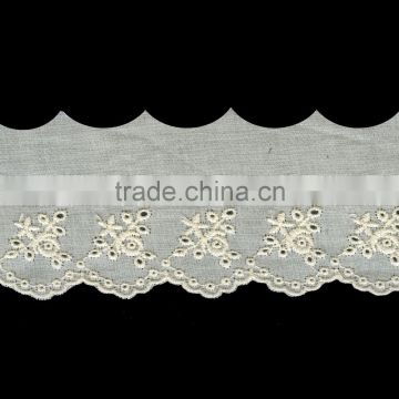 french Cotton Embroidery Lace