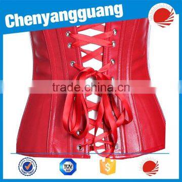 Wholesale Red and Black Zipped Underbust Sexy Corset for Women photo-5