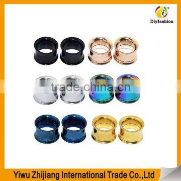 Fashion Jewelry 2016 Flesh Ear Plug Tunnel Stainless Steel Jewelry