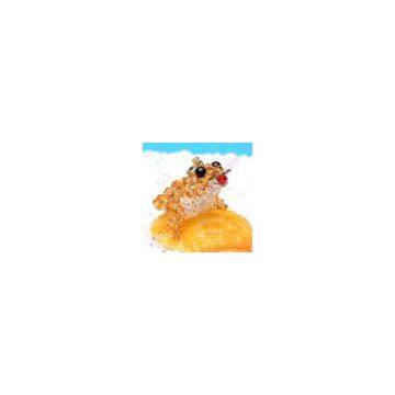 Crystal 3d Beaded Hoptoad Animal Mobile Phone Charm photo-2