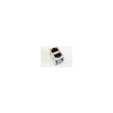 2 x 1 Ports Shielded Magnetic IEEE RJ45 For PDH , IP Phone