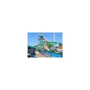 Closed Tube Water Slide Fiber Glass Spiral Water Slides For Water Park Playground