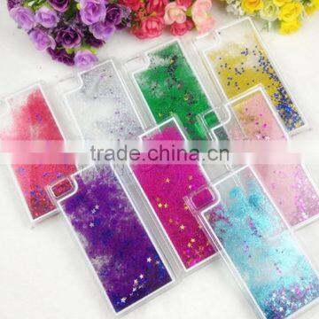 Phone accessories PC plastic rectangle customized liquid phone case