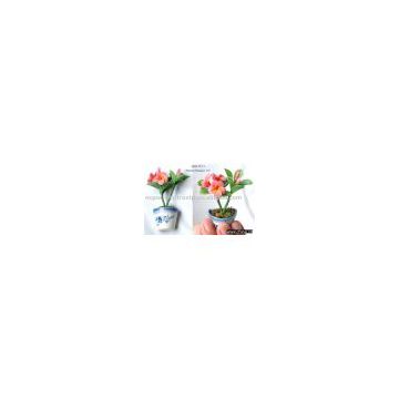 Hawaiian flower pot fridge magnet - plumeria frangipani