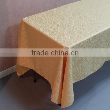 Cheap gold square table line/table cloth