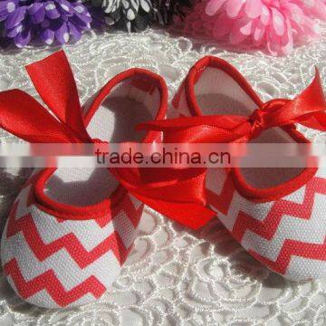 2014!!Latest New Baby Girls RED Chevron Print Soft Skidproof infant Toddler