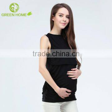 sleeveless breastfeeding nursing clothes low moq breastfeeding clothes