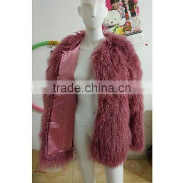 SJ188-01 Big Size Russian People Winter Garments Apparel/Russet Red Fashion Trench Fur Coats