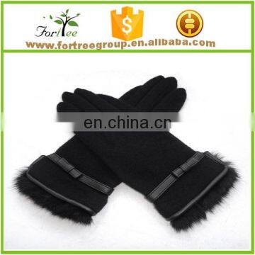 fashion lady wool knitting winter cashmere glove