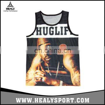 USA Style Photos Printed Senior High School Basketball Game/Match Uniform