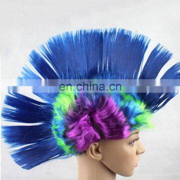 Halloween Funny Crazy Costume Party Human Hair Wig photo-4