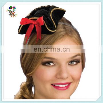 Fancy Dress Party Costume Sexy Black Buccaneer Mini Hats HPC-0271