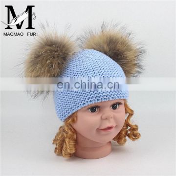 Custom Knitted Hat Cheap 100% Acrylic Pom-Pom Bulk Beanie