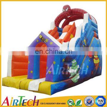 inflatable kids slide with superhero