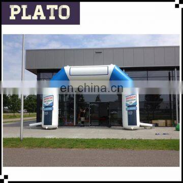 white and blue inflatable arch Entrance for commercial event