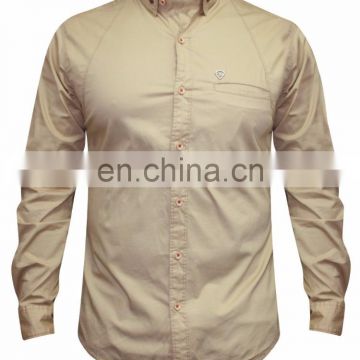 Khakhi Solid Casual Shirt