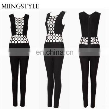 bodycon ladies suit bandage jumpsuit sexy romper for wholesale